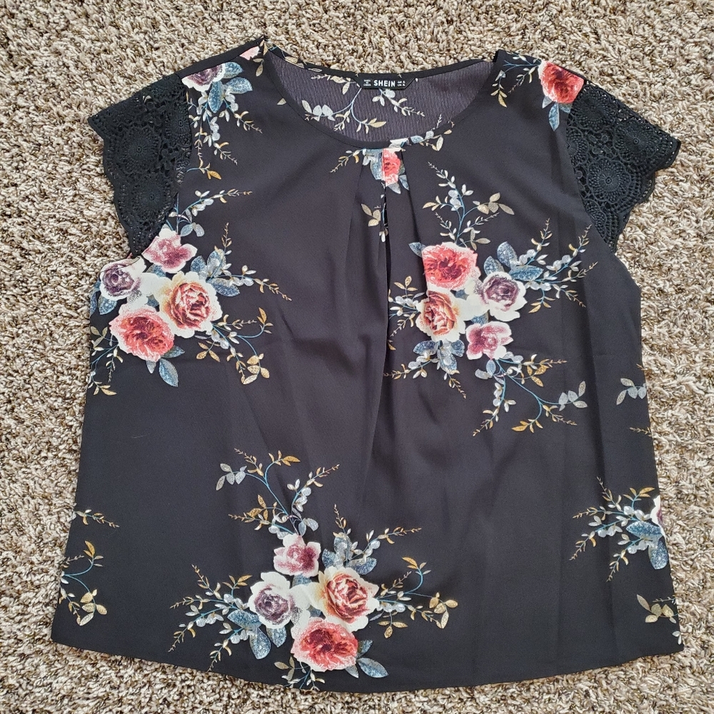 Shein floral top